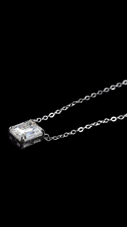 Emerald Cut  Necklace