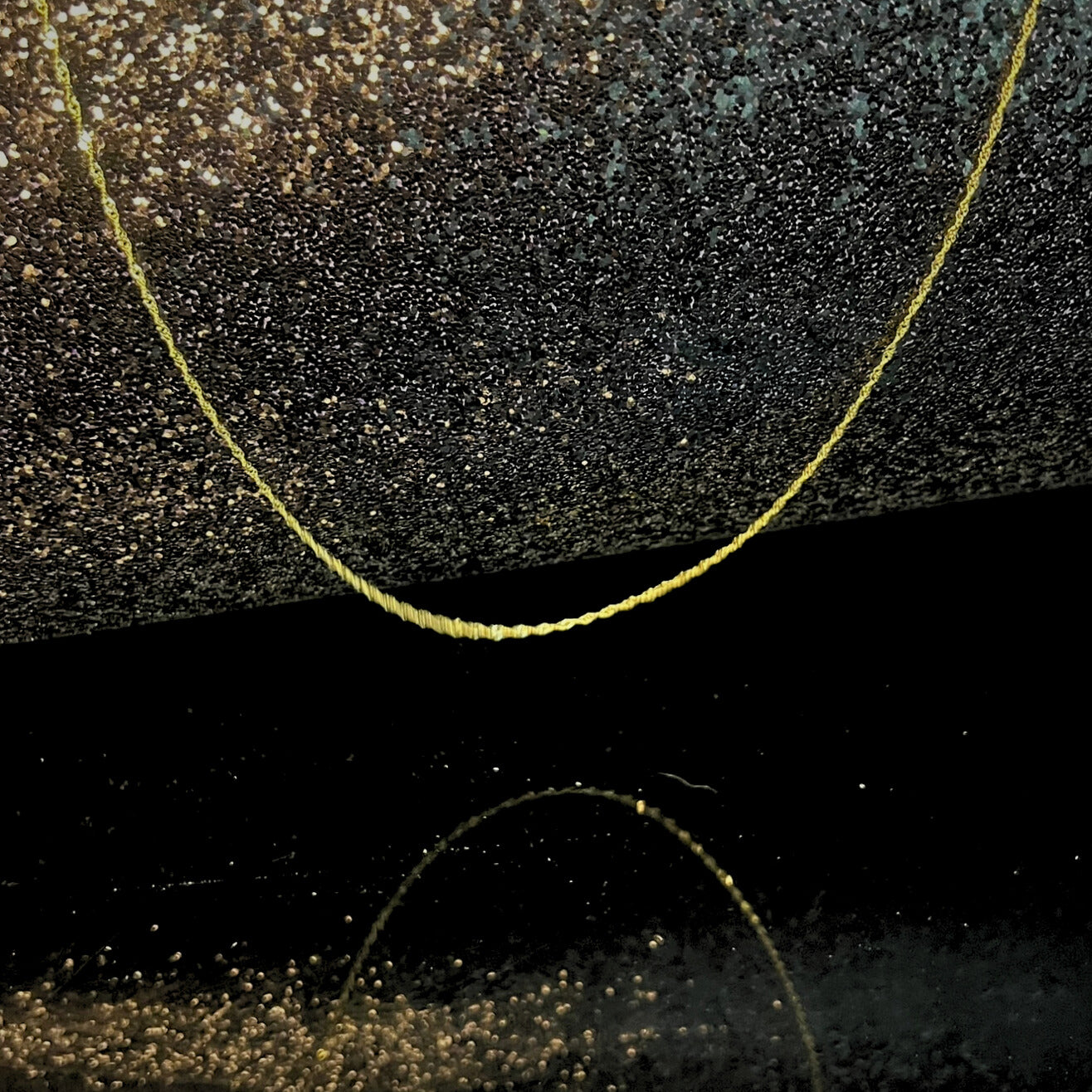 18K Gold Vermeil Singapore Rope Chain