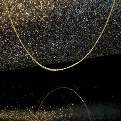 18K Gold Vermeil Singapore Rope Chain
