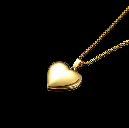 Heart Pendant Gold Plated Locket